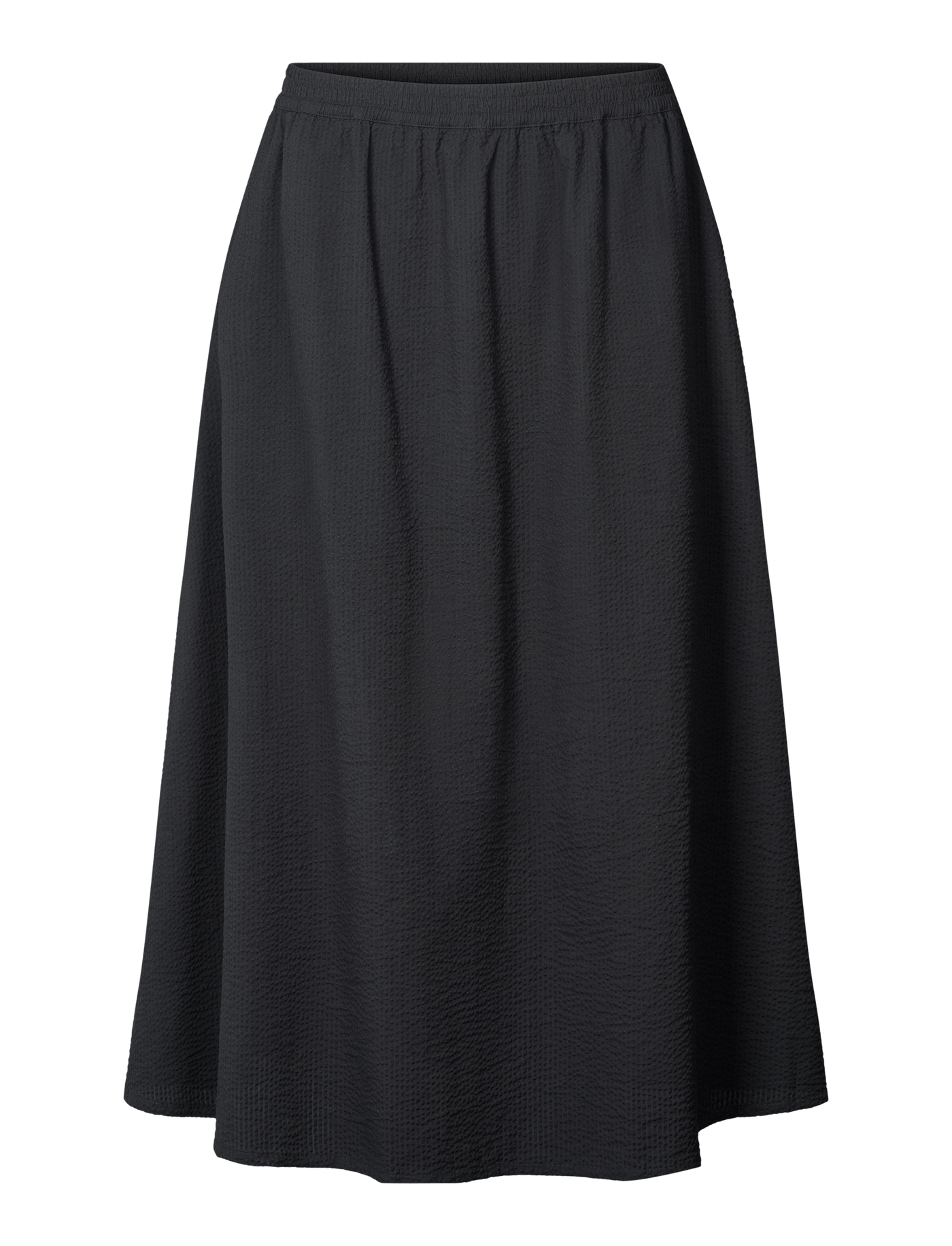 AGNES SKIRT - SEERSUCKER - BLACK