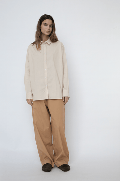 DAGMAR PANTS  - POPLIN - NUT