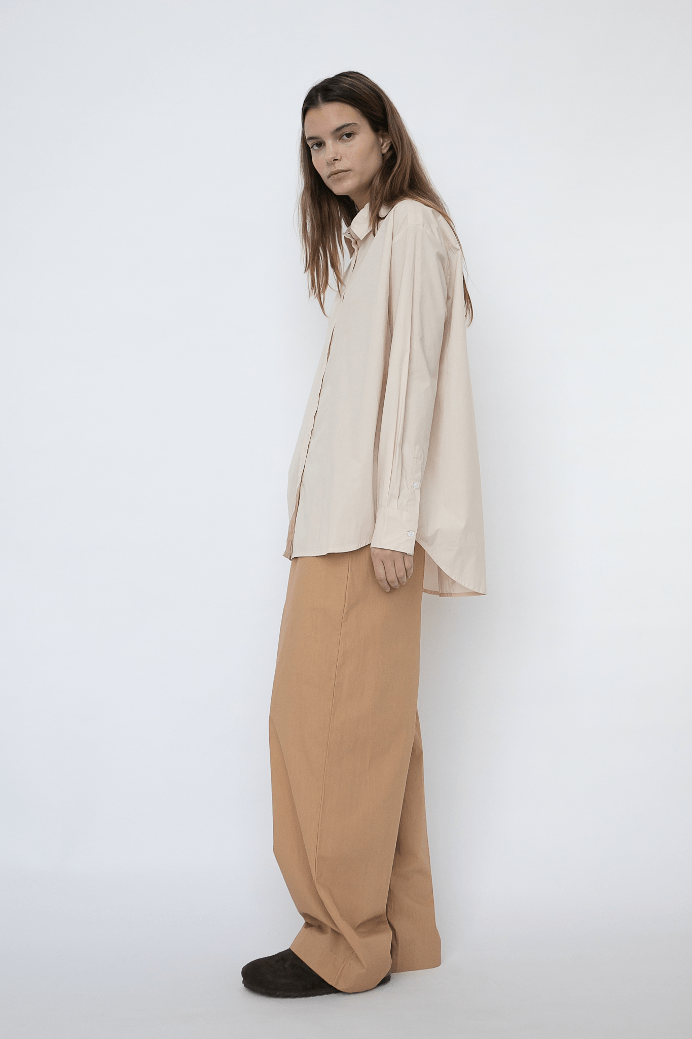 DAGMAR PANTS  - POPLIN - NUT