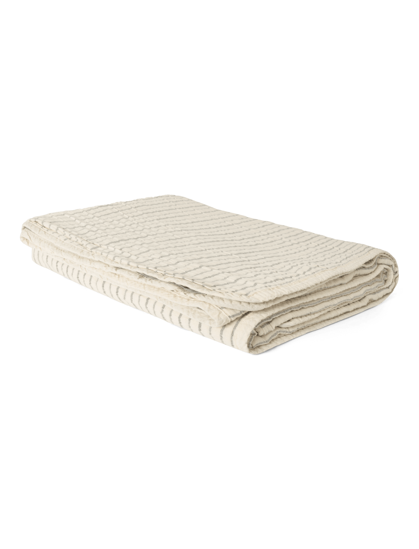 Faye Bedspread - IVORY STRIPE