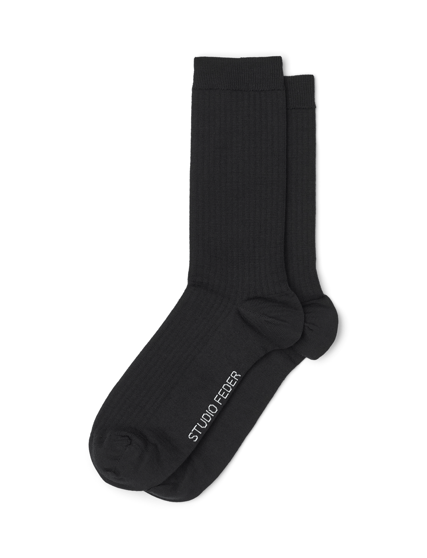 MINNA WOOL SOCK - BLACK