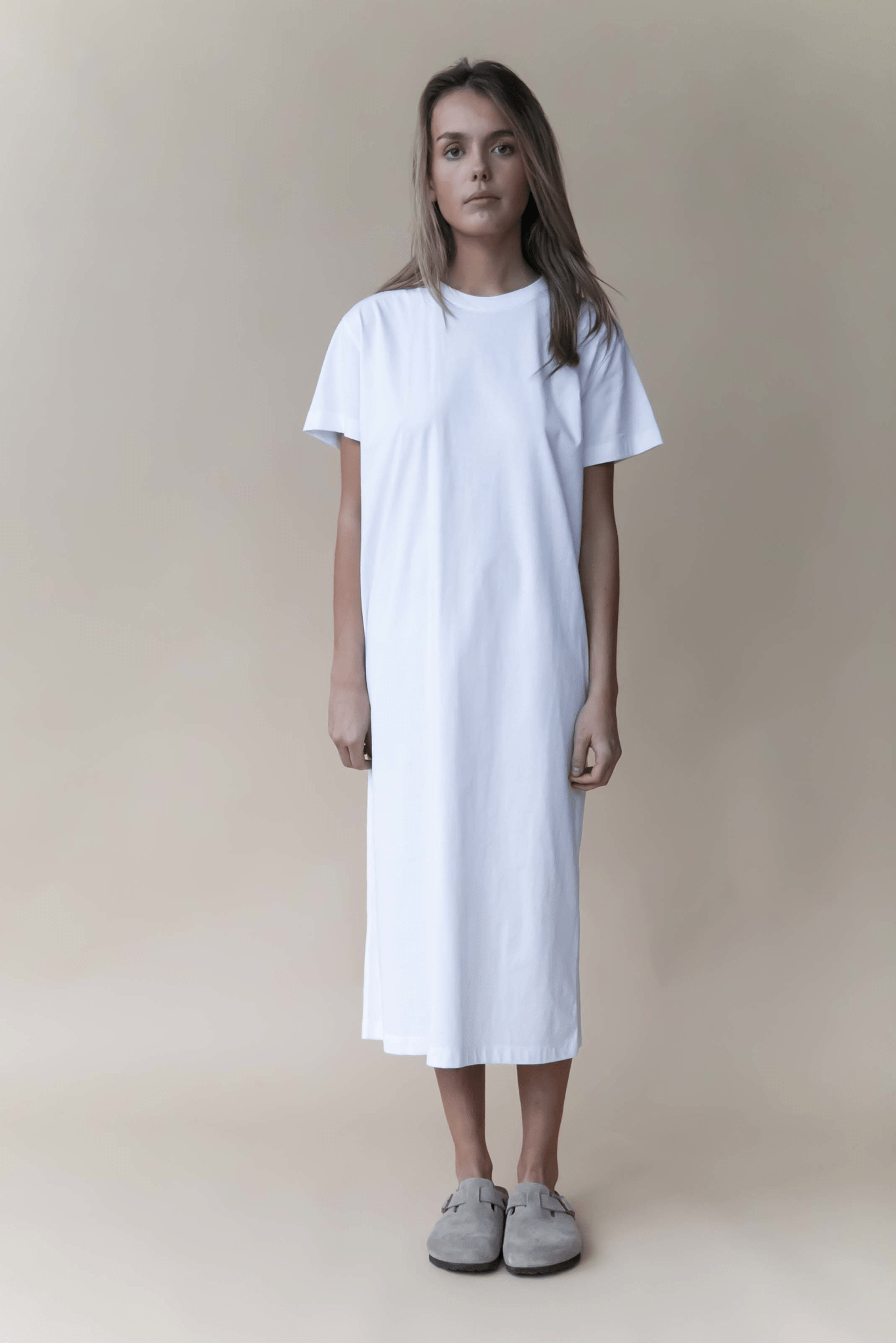 Maya T-shirt Dress - WHITE