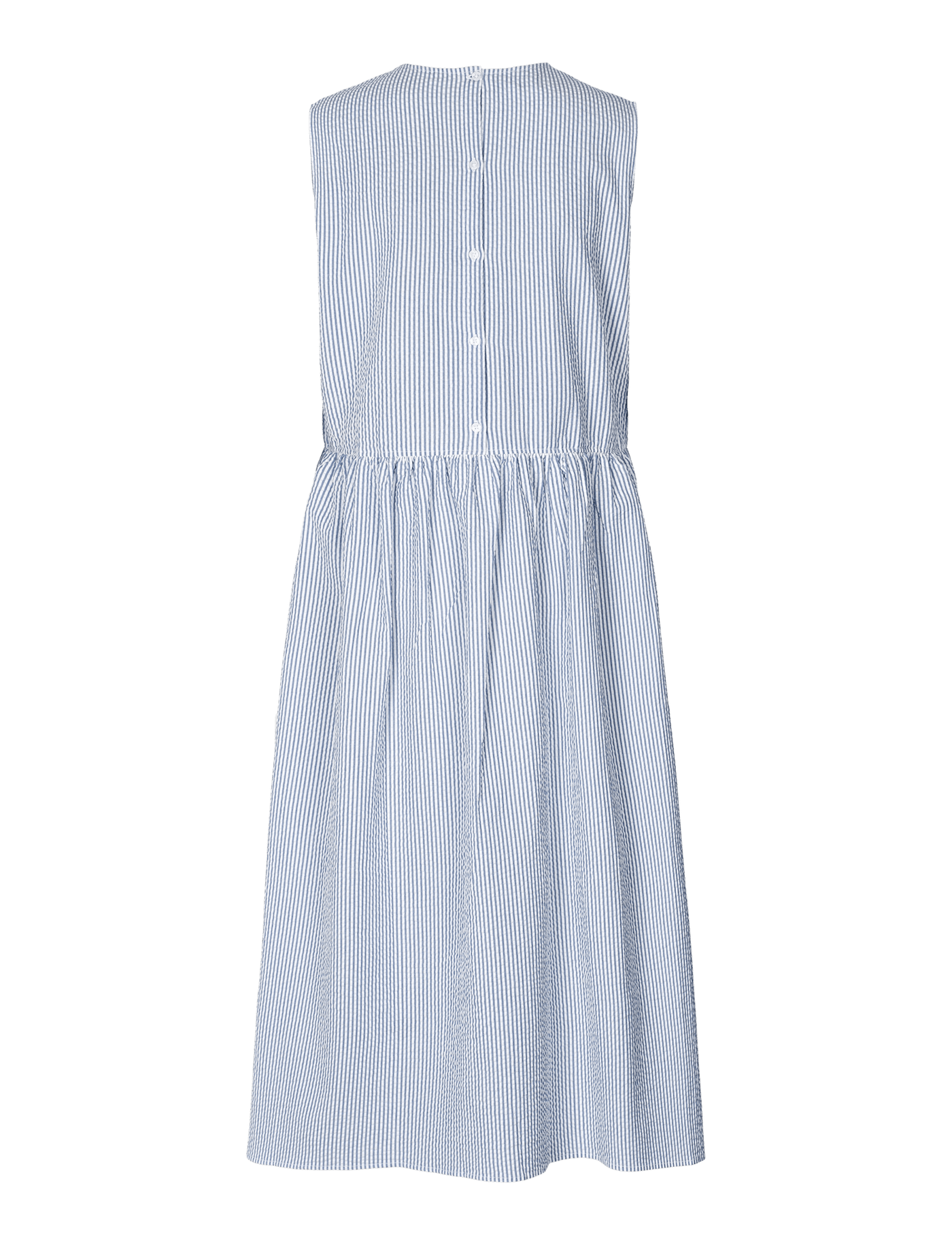 NOELLE DRESS - SEERSUCKER - FJORD