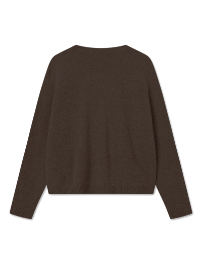 NOEL CARDIGAN - BARK MELANGE