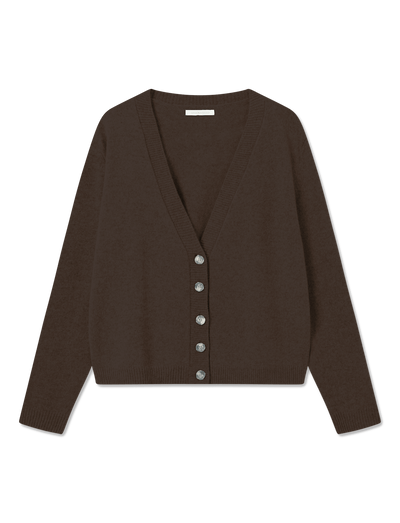 NOEL CARDIGAN - BARK MELANGE
