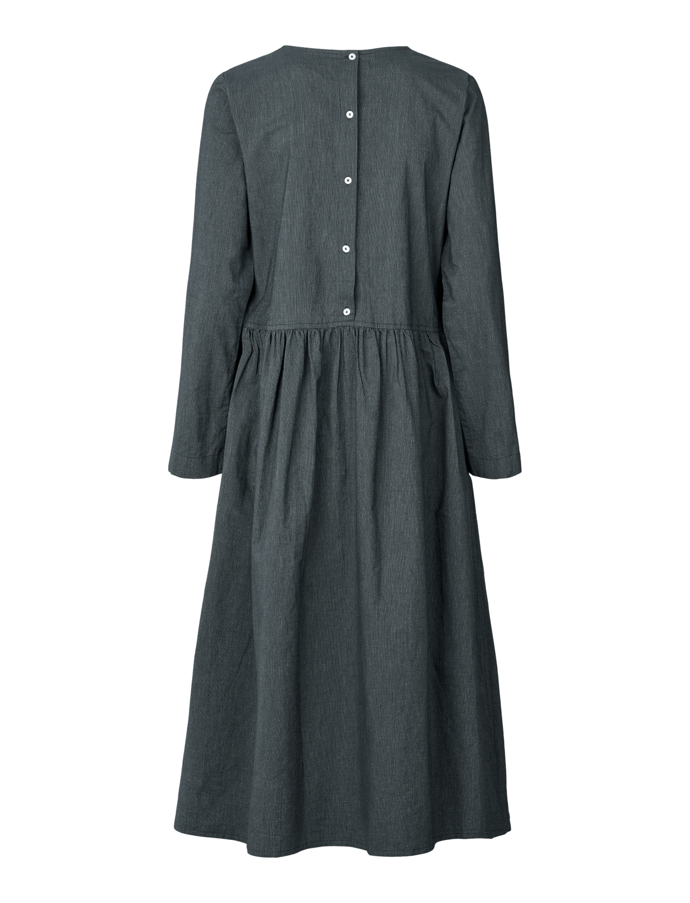 SABINE DRESS - BLACK PINSTRIPE