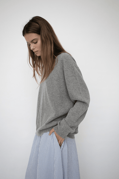 Sophie knit - LIGHT GREY MELANGE