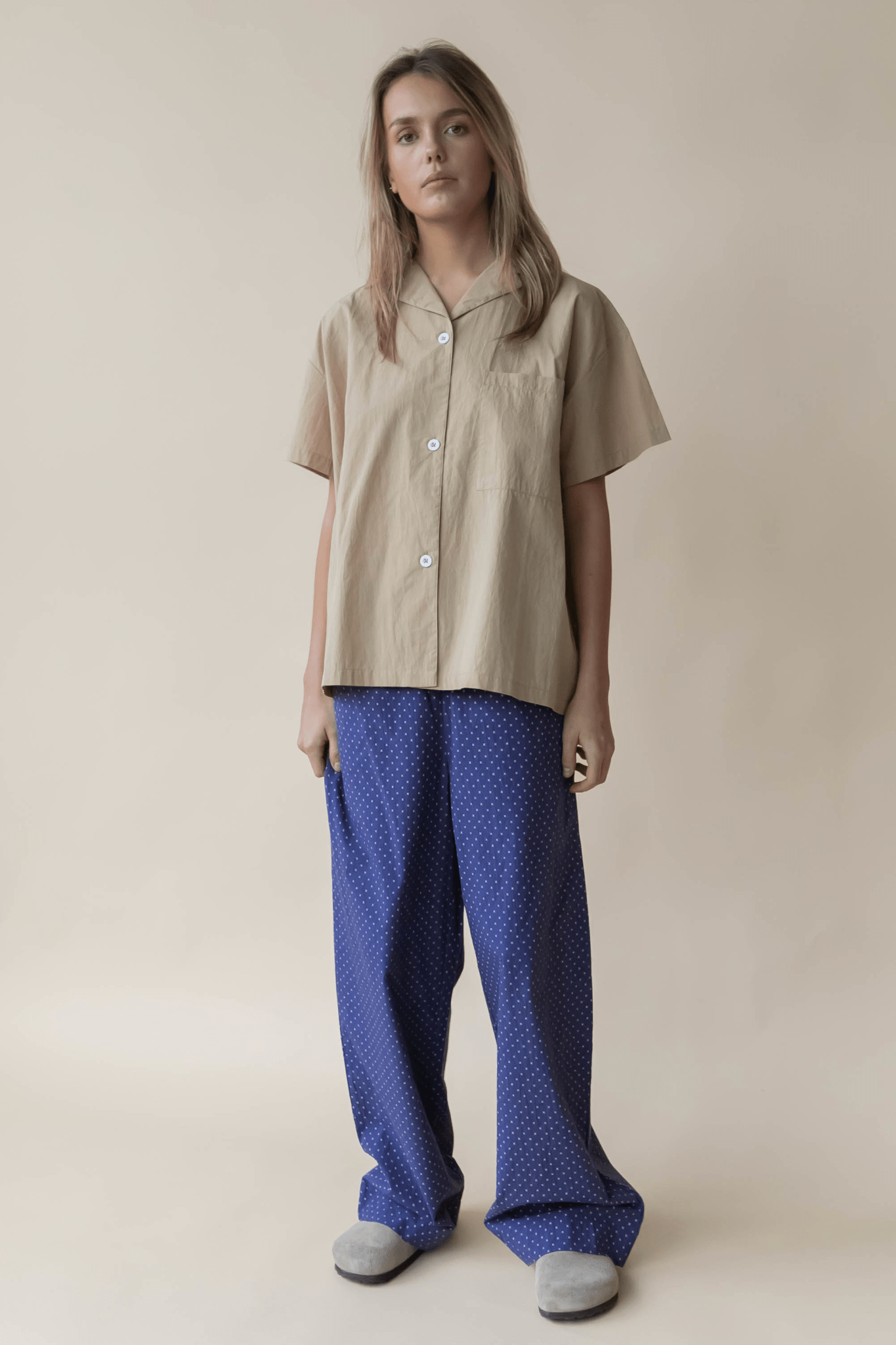 VICTORIA SHIRT - SAND BEIGE
