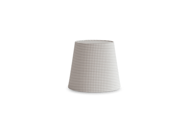 Lamp Shade - Gingham Mini Grey