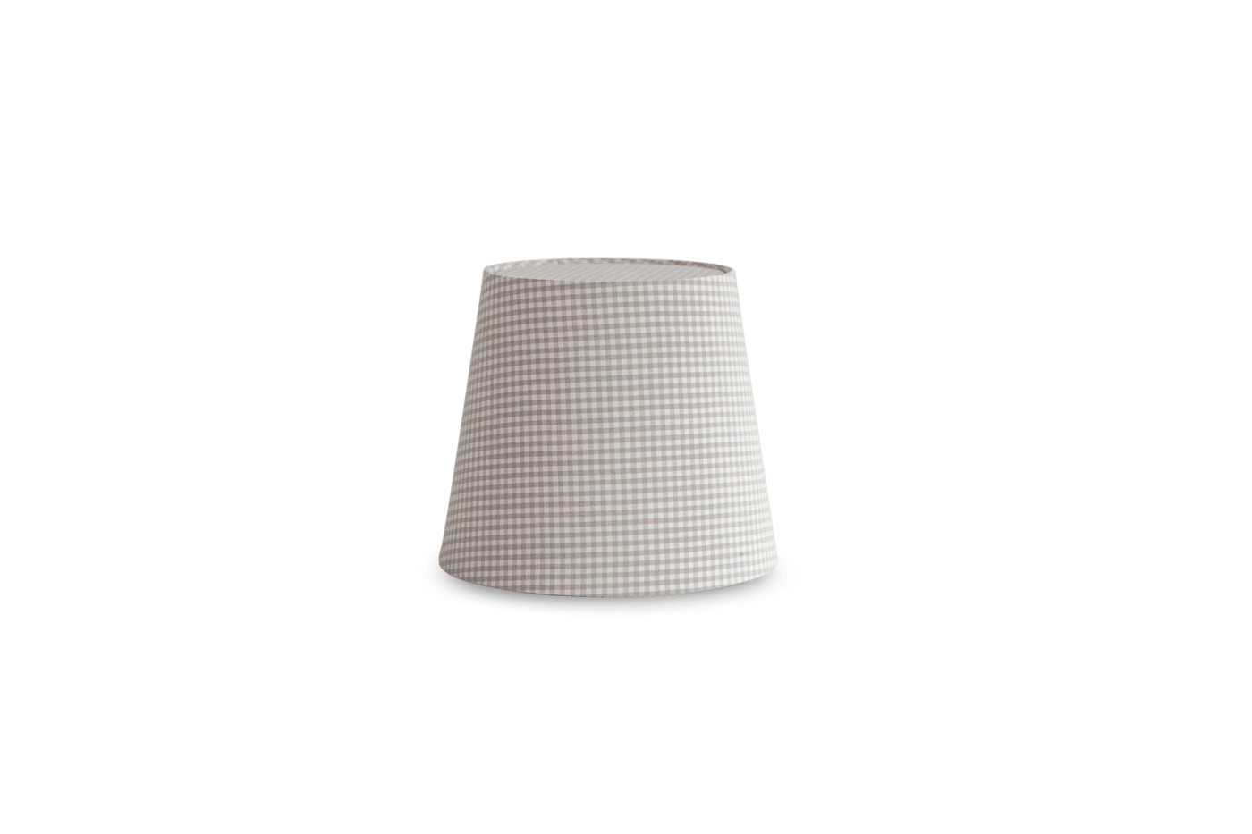 Lamp Shade - Gingham Mini Grey